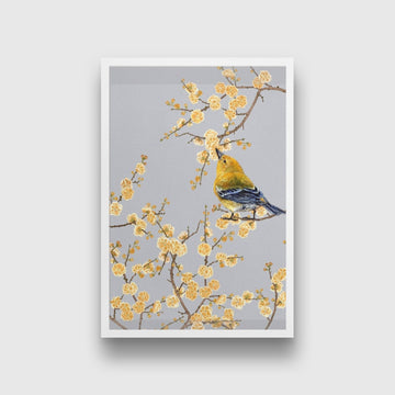Finch Bird Painting - Meri Deewar - MeriDeewar