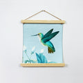 Hummingbird Hanging Canvas Painting - Meri Deewar - MeriDeewar