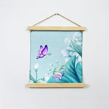 Purple Butterfly Wall Art Hanging Canvas Painting - Meri Deewar - MeriDeewar