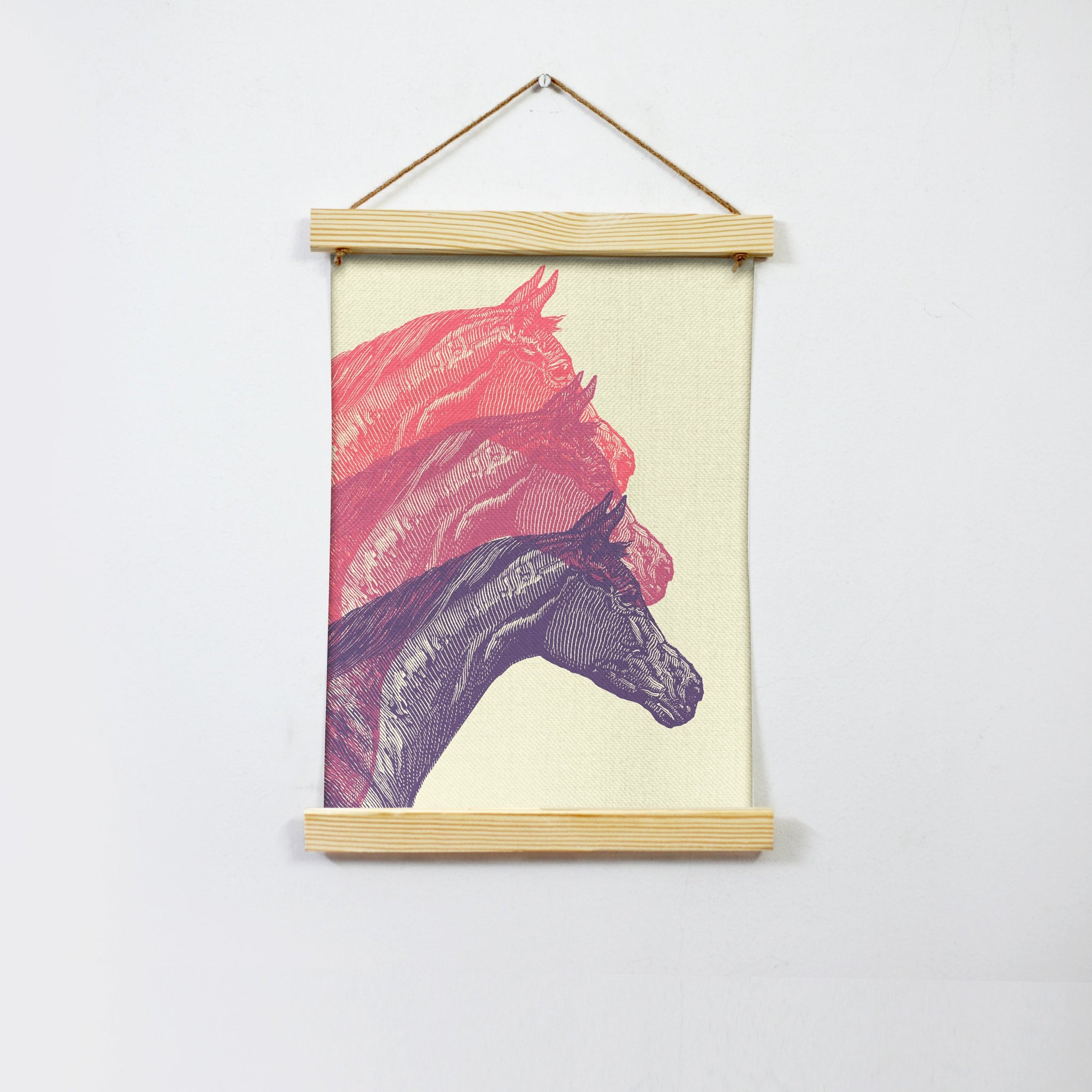 Horse Art Hanging Canvas Painting - Meri Deewar