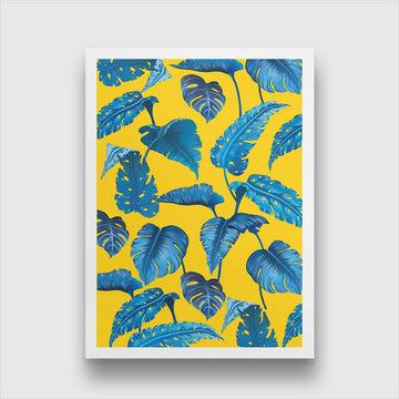 Tropical Monstera Leaves Painting