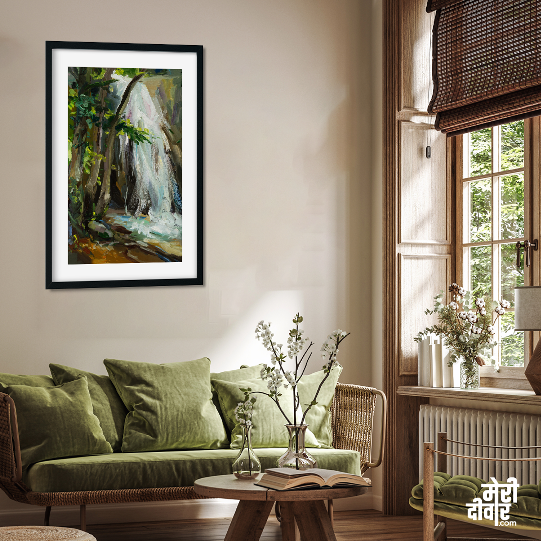 Waterfall Oil Painting