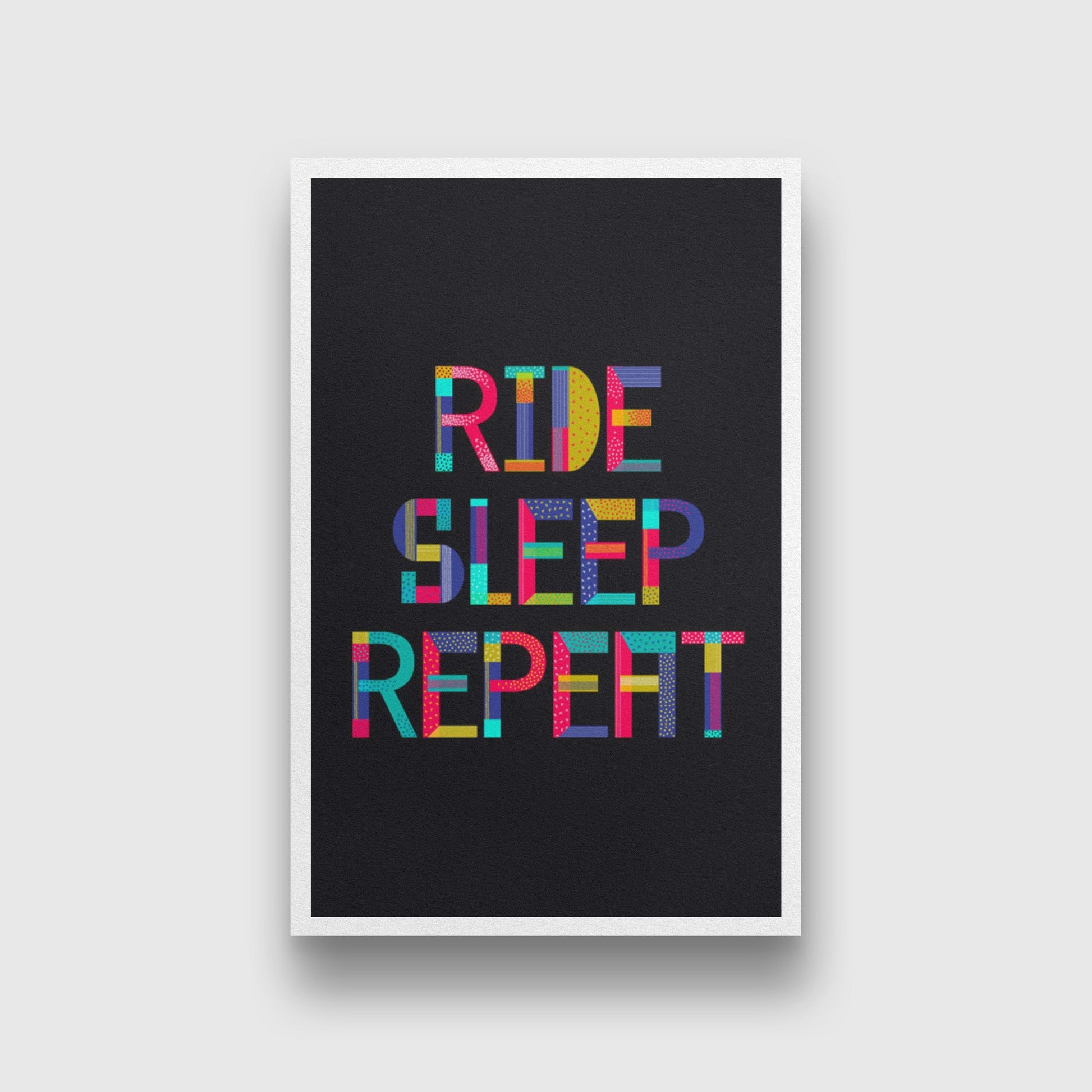 Ride Sleep Repeat Art Painting - Meri Deewar - MeriDeewar