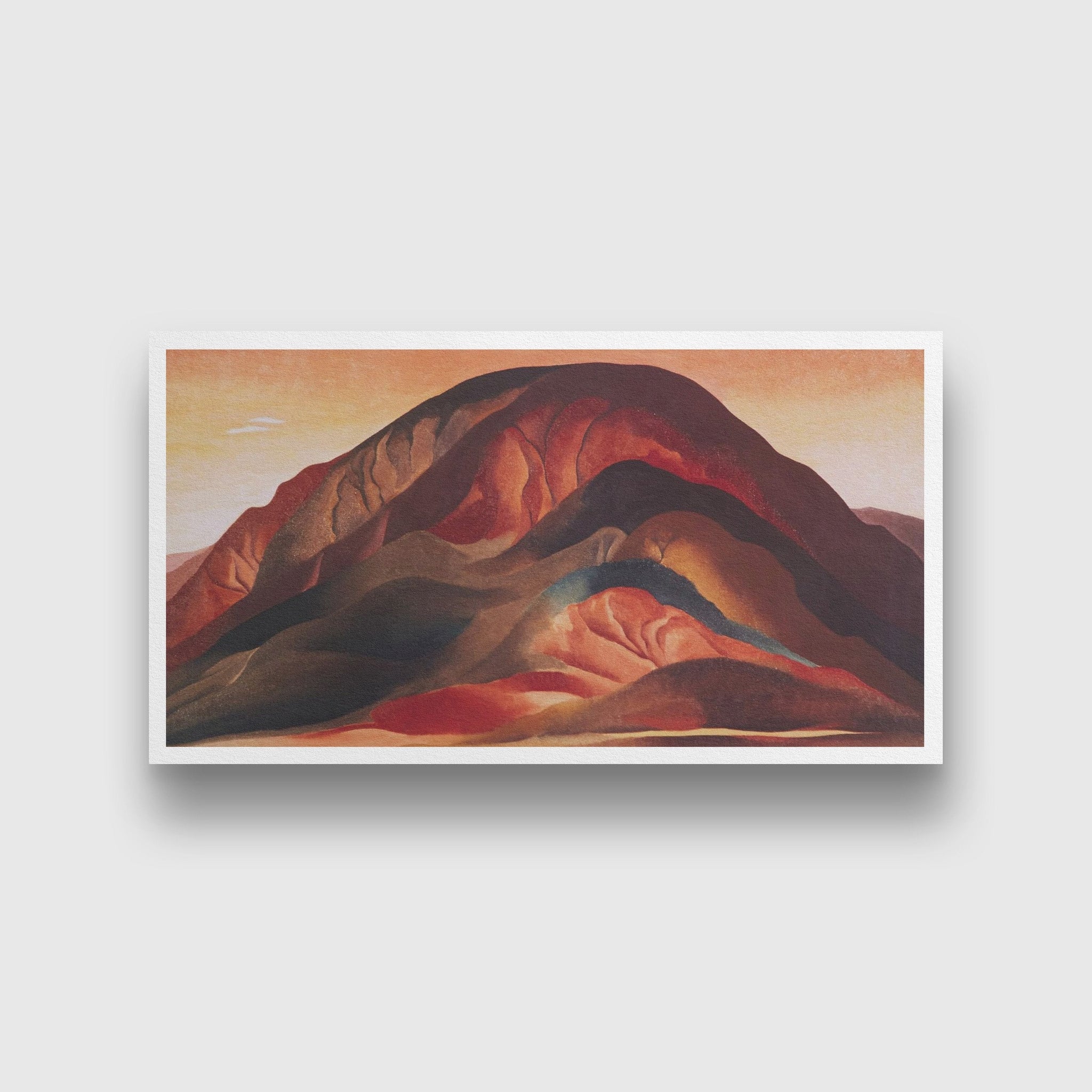 Rust Red Hills Painting - Meri Deewar