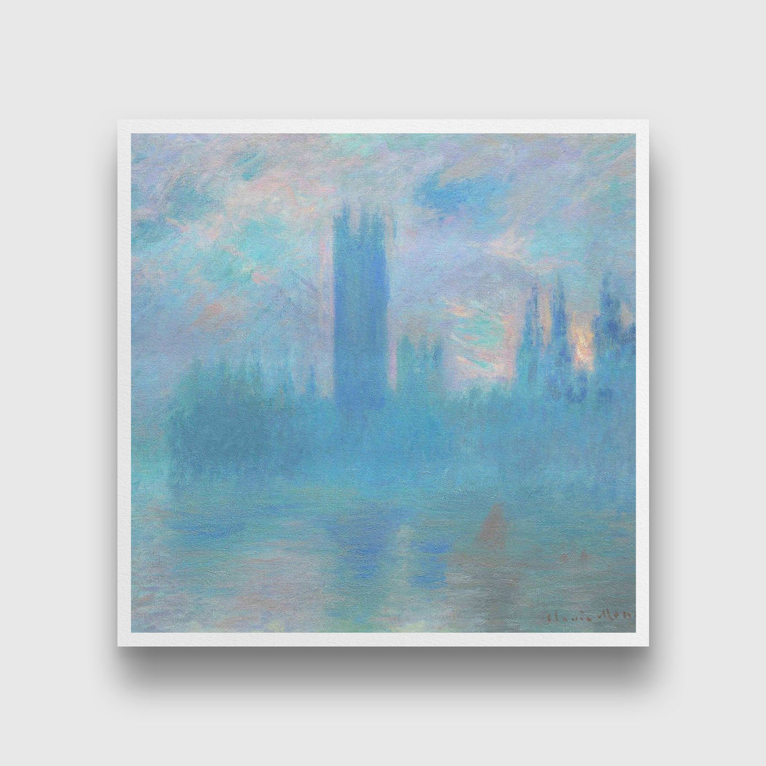 The Houses of Parliament In London By Claude Monet Painting - Meri Deewar - MeriDeewar