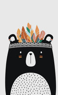 Bear illustration Painting-Meri Deewar - MeriDeewar