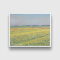 The plain of Gennevilliers yellow fields Painting - Meri Deewar - MeriDeewar