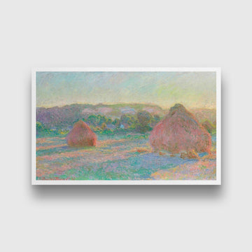 Haystacks End of Summer by Claude Monet Painting - Meri Deewar - MeriDeewar