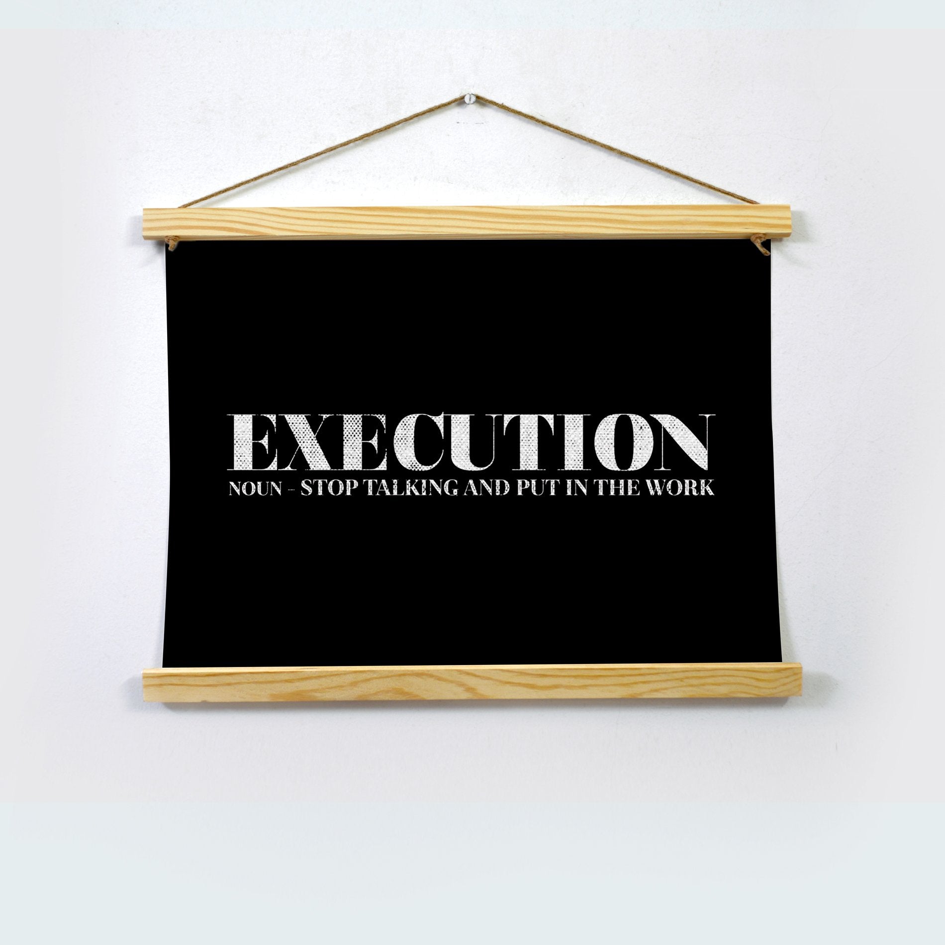 Execution Poster Hanging Canvas - MeriDeewar