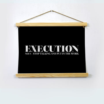 Execution Poster Hanging Canvas - MeriDeewar