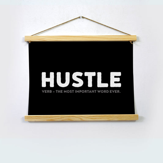 Hustle Poster Hanging Canvas - MeriDeewar