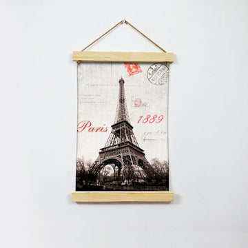 Paris Eiffel Tower Hanging Canvas Painting - Meri Deewar - MeriDeewar