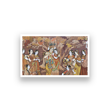 Radha Krishna Wall Painting