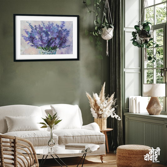 Lavender Bouquet Oil Painting
