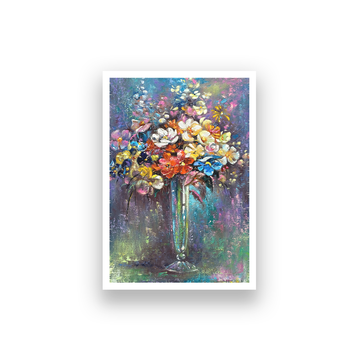 Beautiful Flower Vase Wall Painting