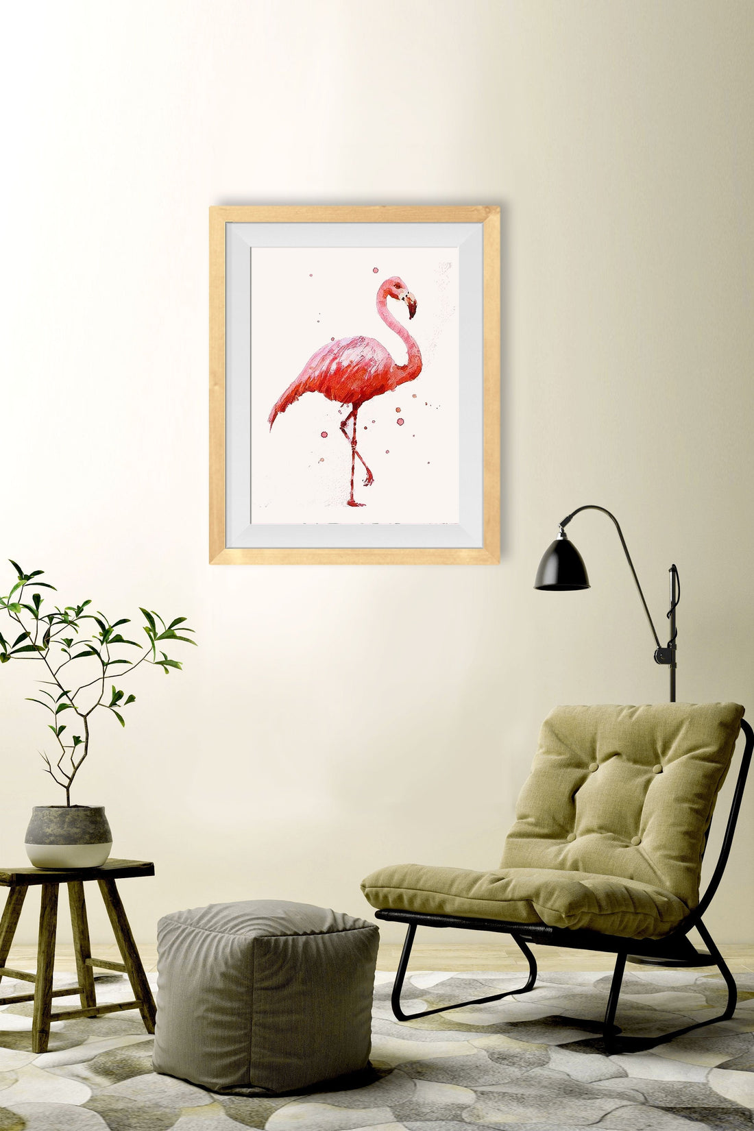 Flamingo 1 Painting - Meri Deewar - MeriDeewar