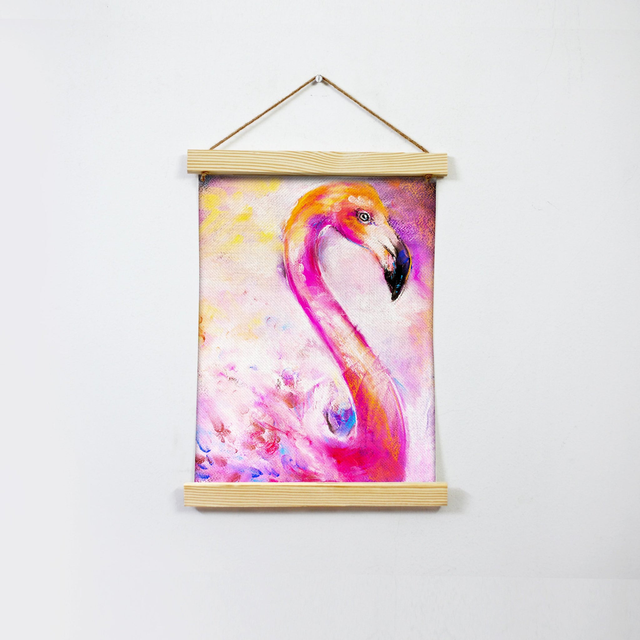 Flamingo Painting Hanging Canvas Painting - Meri Deewar
