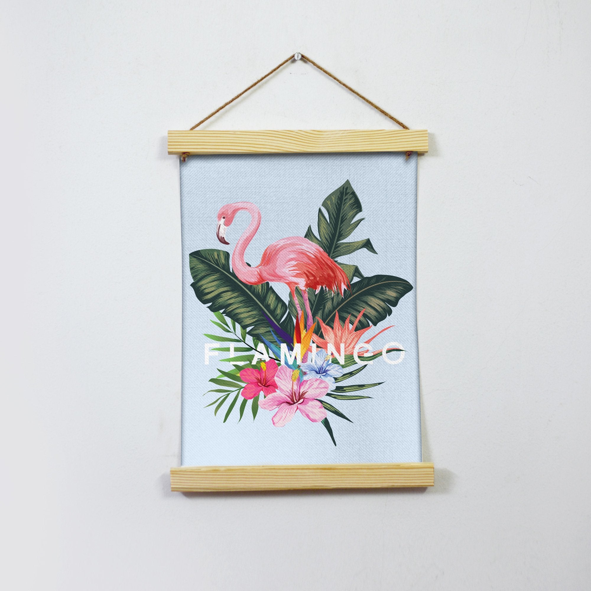 Flamingo Hanging Canvas Painting - Meri Deewar