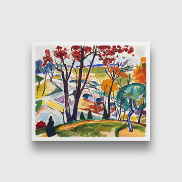 Landscape, Bridge, Huntingdon Valley Henry Lyman Saÿen Painting - MeriDeewar Media 1 of 4 - MeriDeewar