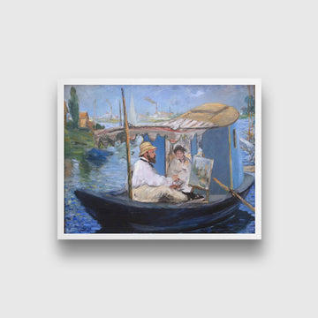 Monet Painting on His Studio Boat-Meri Deewar