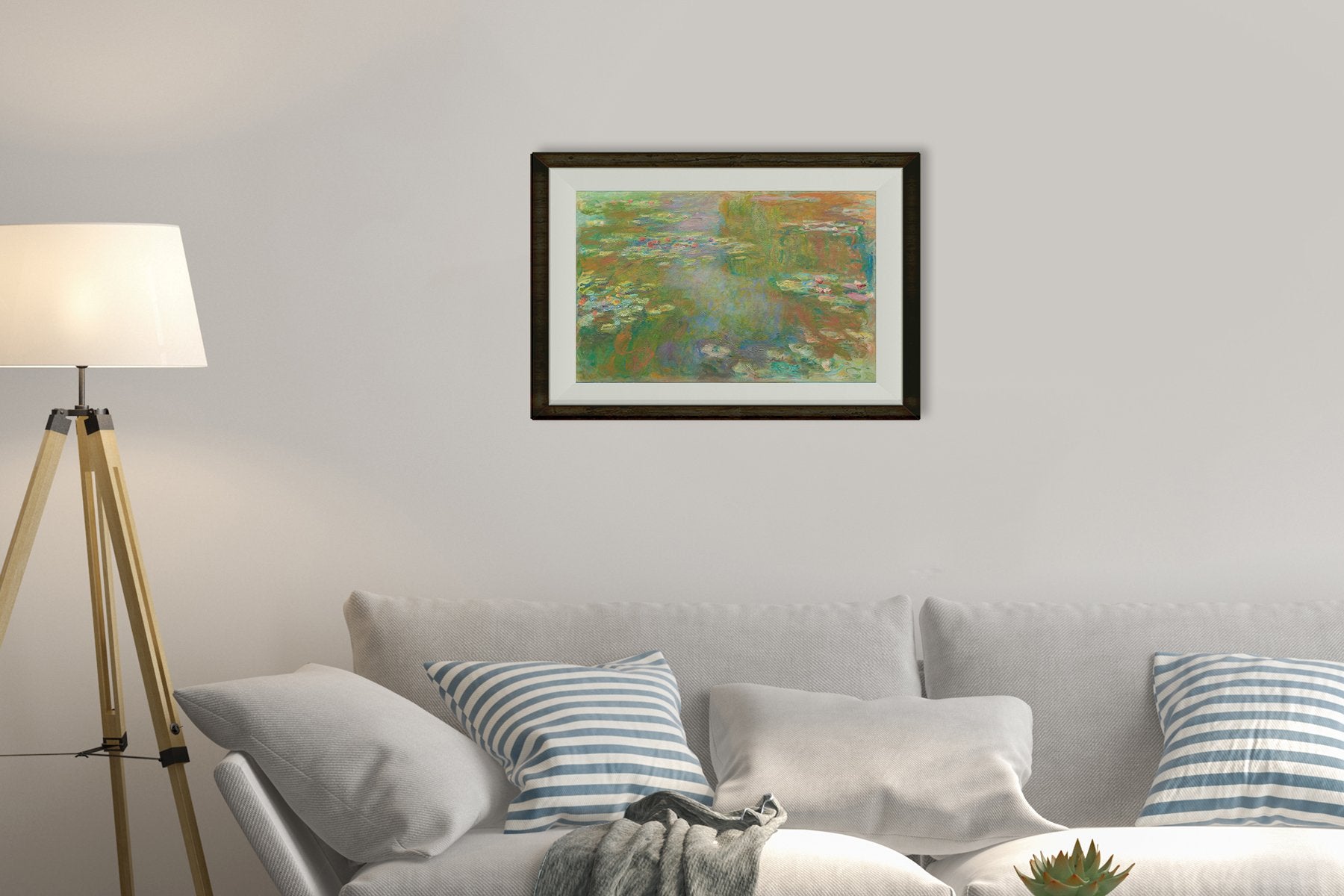 The Water Lily Pond By Claude Monet Painting - Meri Deewar - MeriDeewar
