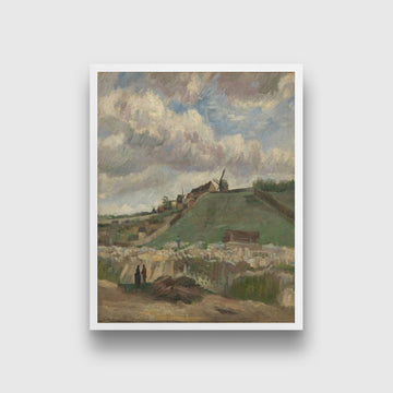 The Hill of Montmartre with Stone Quarry 1886 -Vincent Van Gogh Painting - Meri Deewar - MeriDeewar