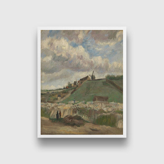 The Hill of Montmartre with Stone Quarry 1886 -Vincent Van Gogh Painting - Meri Deewar - MeriDeewar