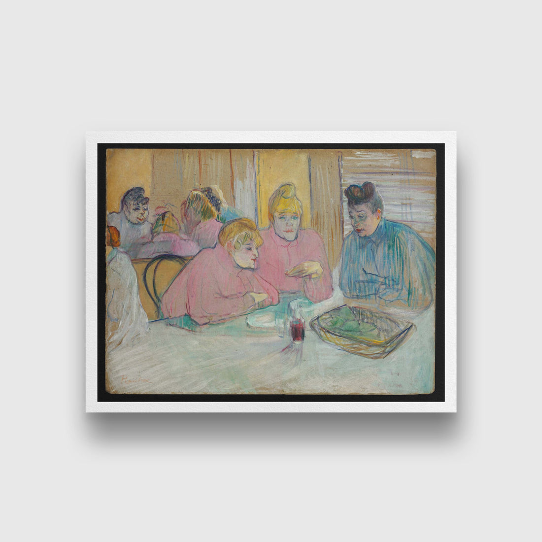 The Ladies in the Dining Room Painting - Meri Deewar - MeriDeewar