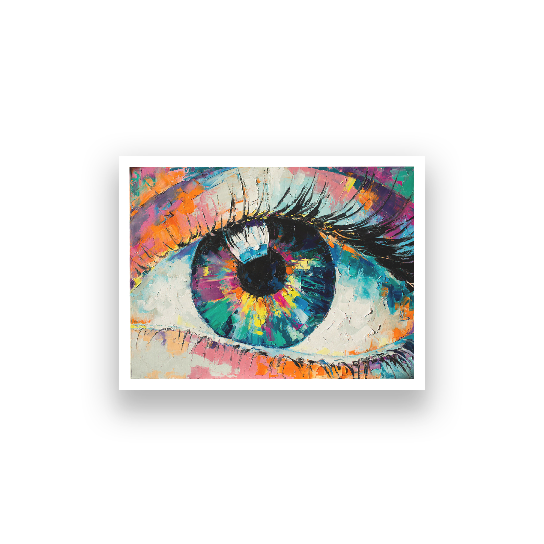 Beautiful Eyes Modern Design Wall Painting