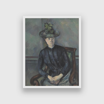 Woman in a Green Hat Madame Cezanne Painting