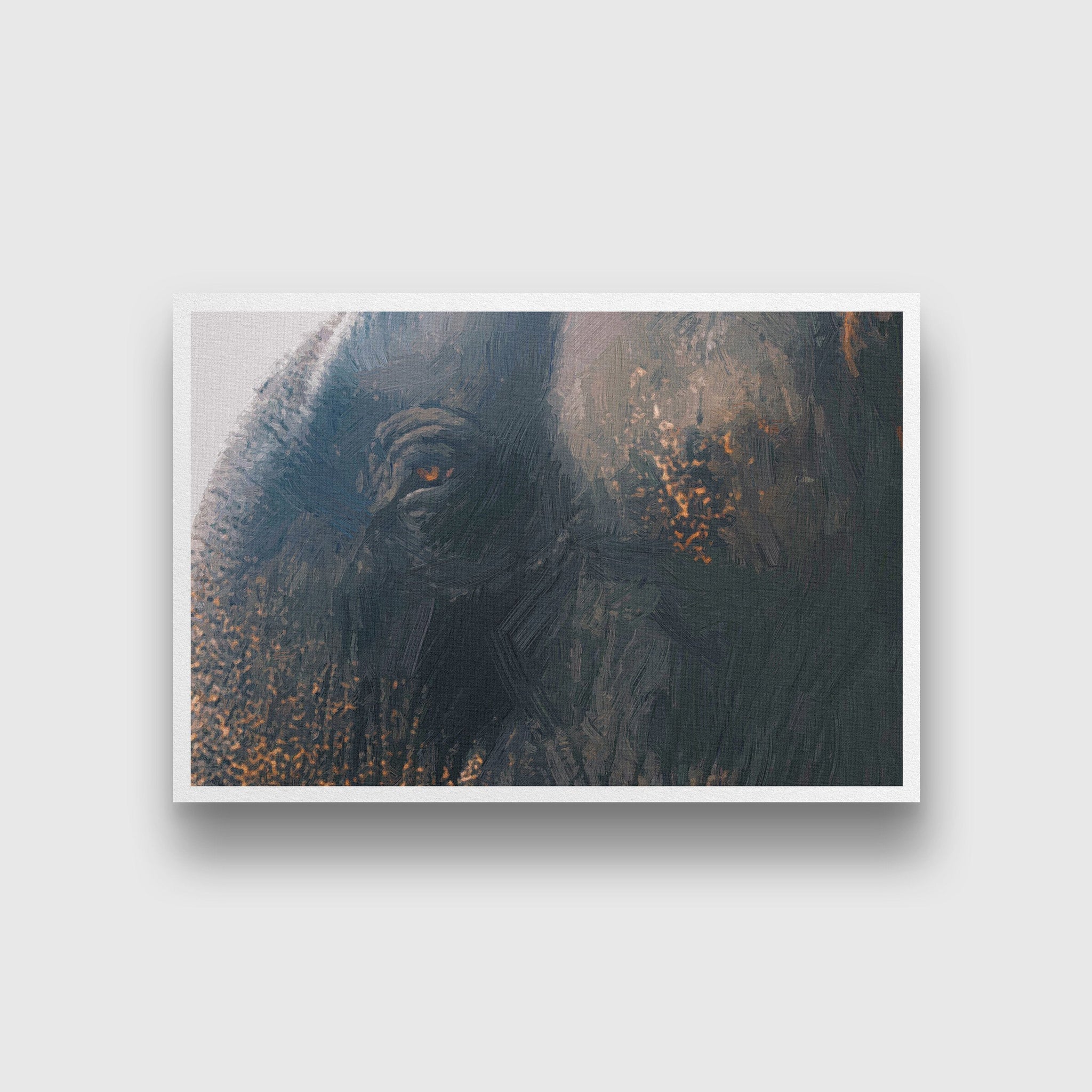 The gaze of an elephant Painting - Meri Deewar