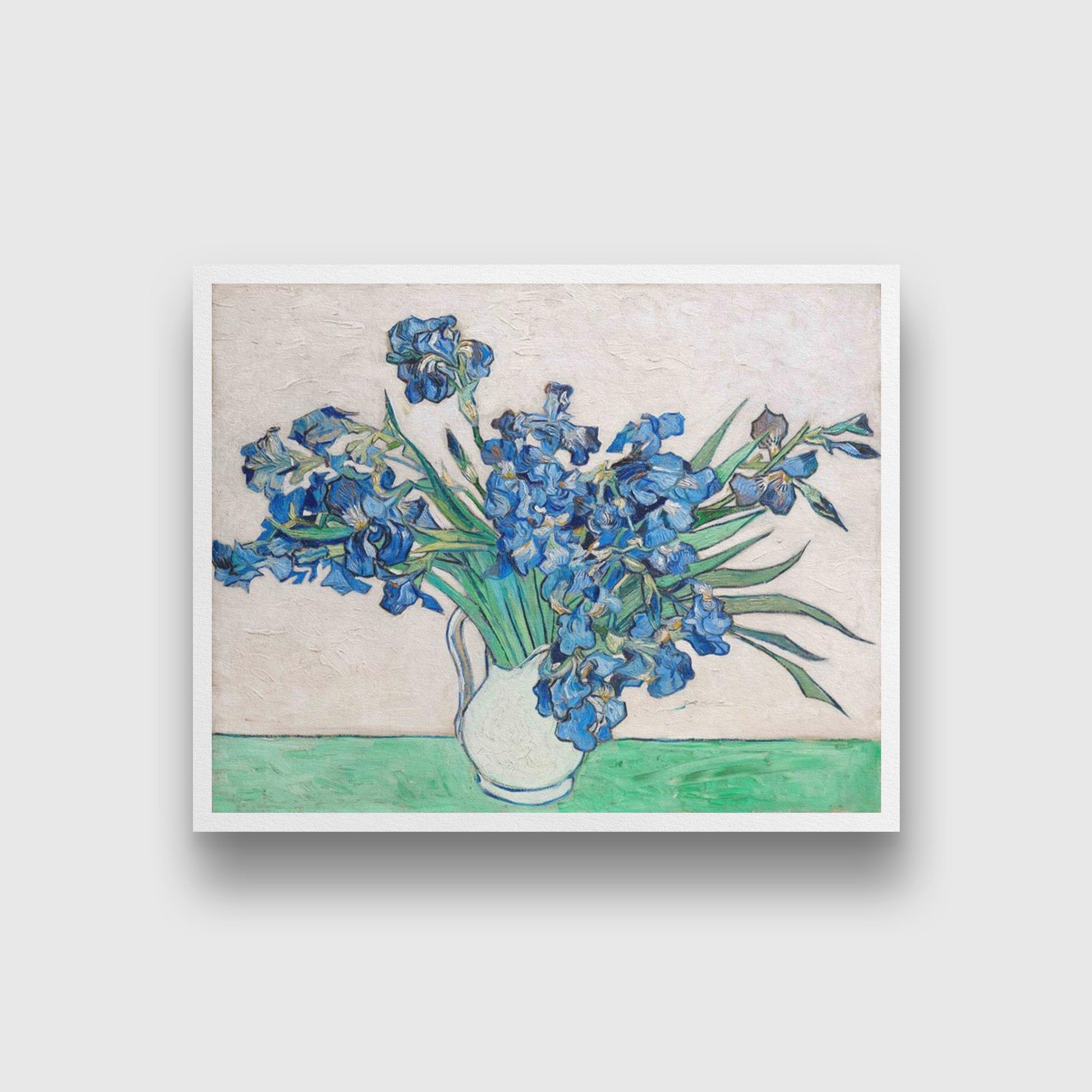 Still Life Vase With Irises By Van Gogh Painting - Meri Deewar - MeriDeewar