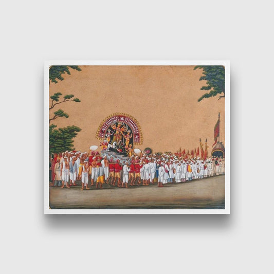 Durga Puja Painting - Meri Deewar - MeriDeewar