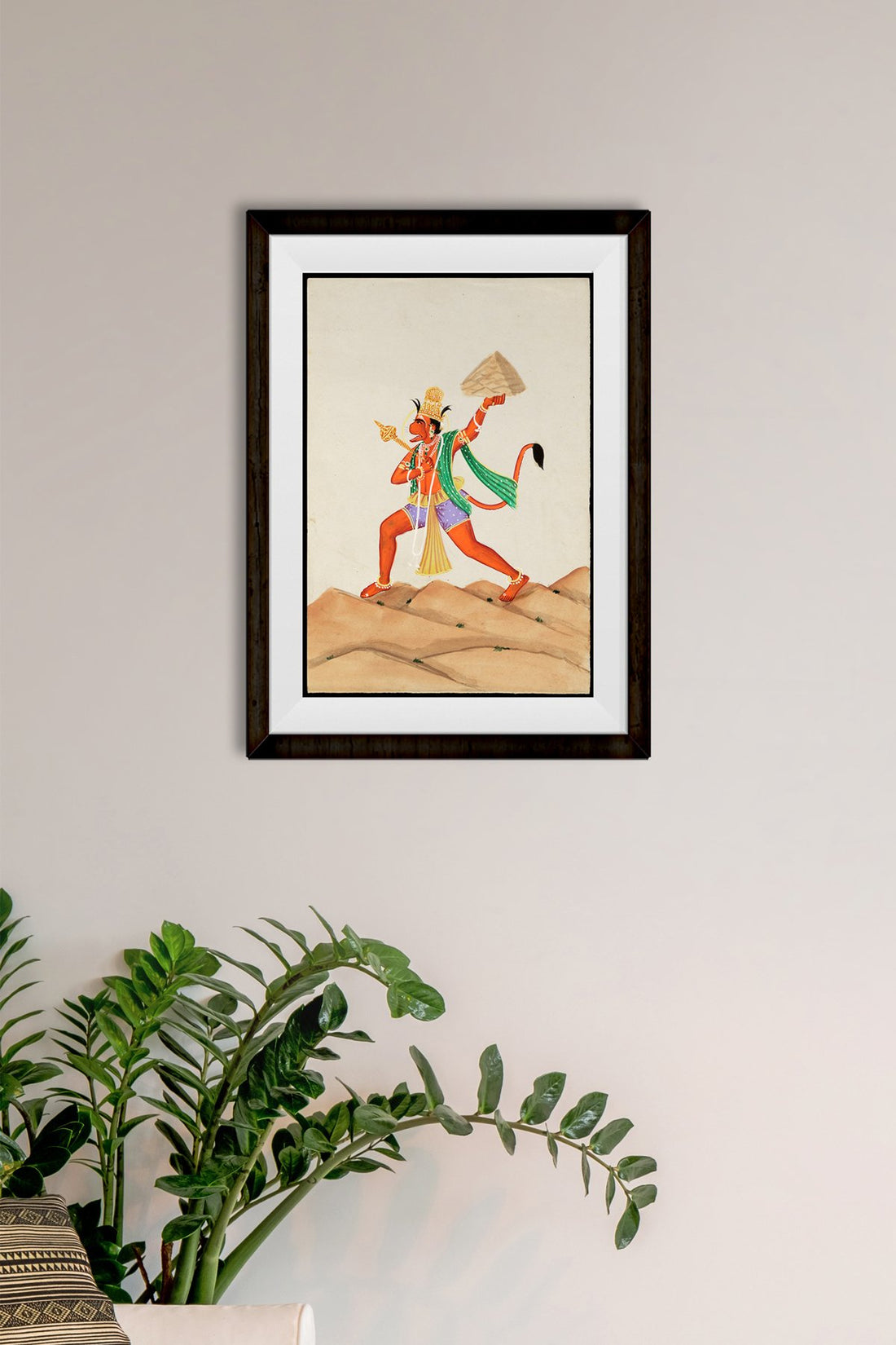 Hanuman carrying the mountain Painting - Meri Deewar - MeriDeewar