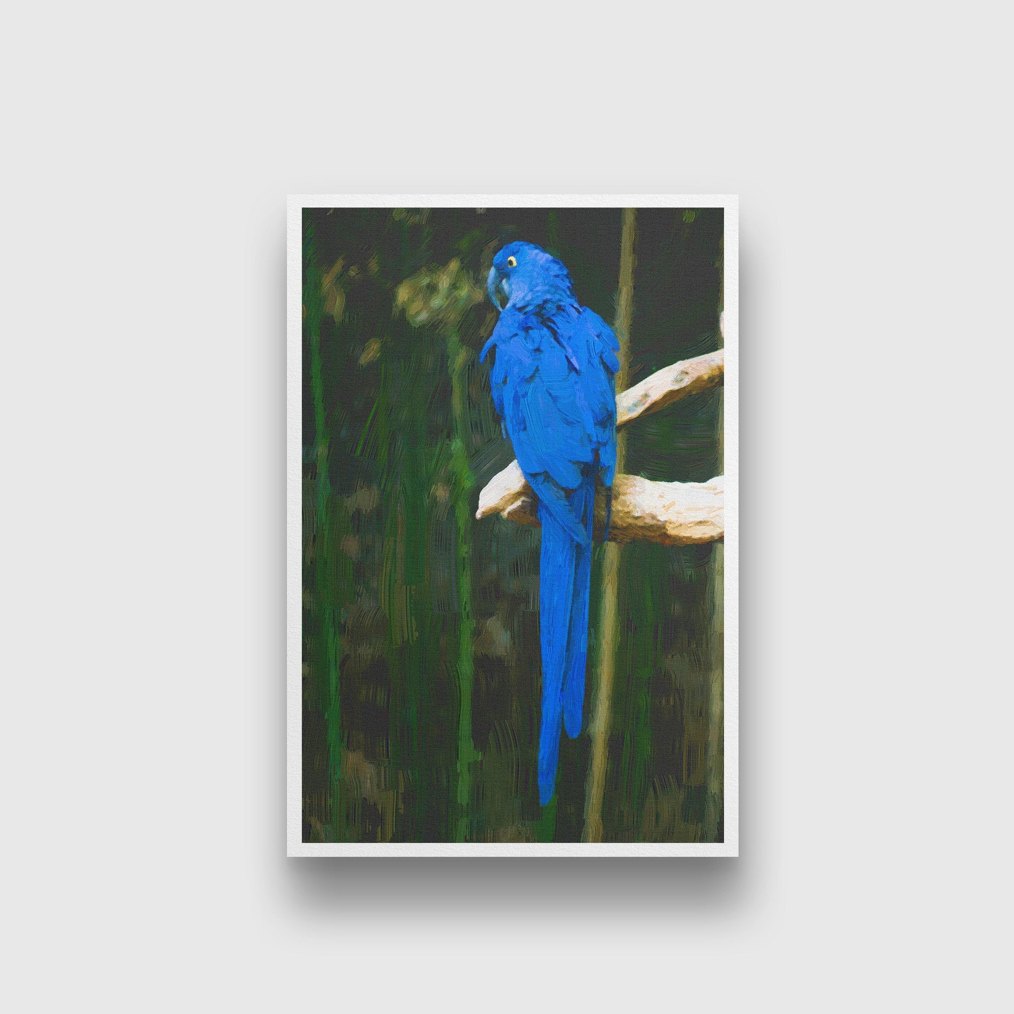 Blue Parrot Painting - Meri Deewar