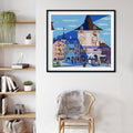 Bern with Belltower Painting - MeriDeewar - MeriDeewar