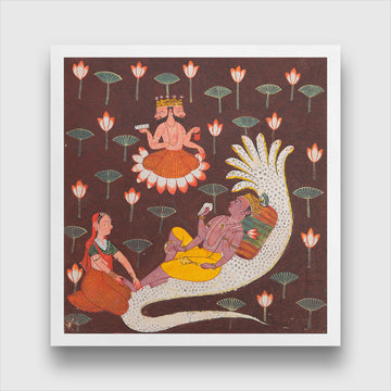 Vishnu on Ananta Painting
