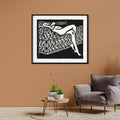 Nude Girl Lying on a Sofa Painting - MeriDeewar - MeriDeewar