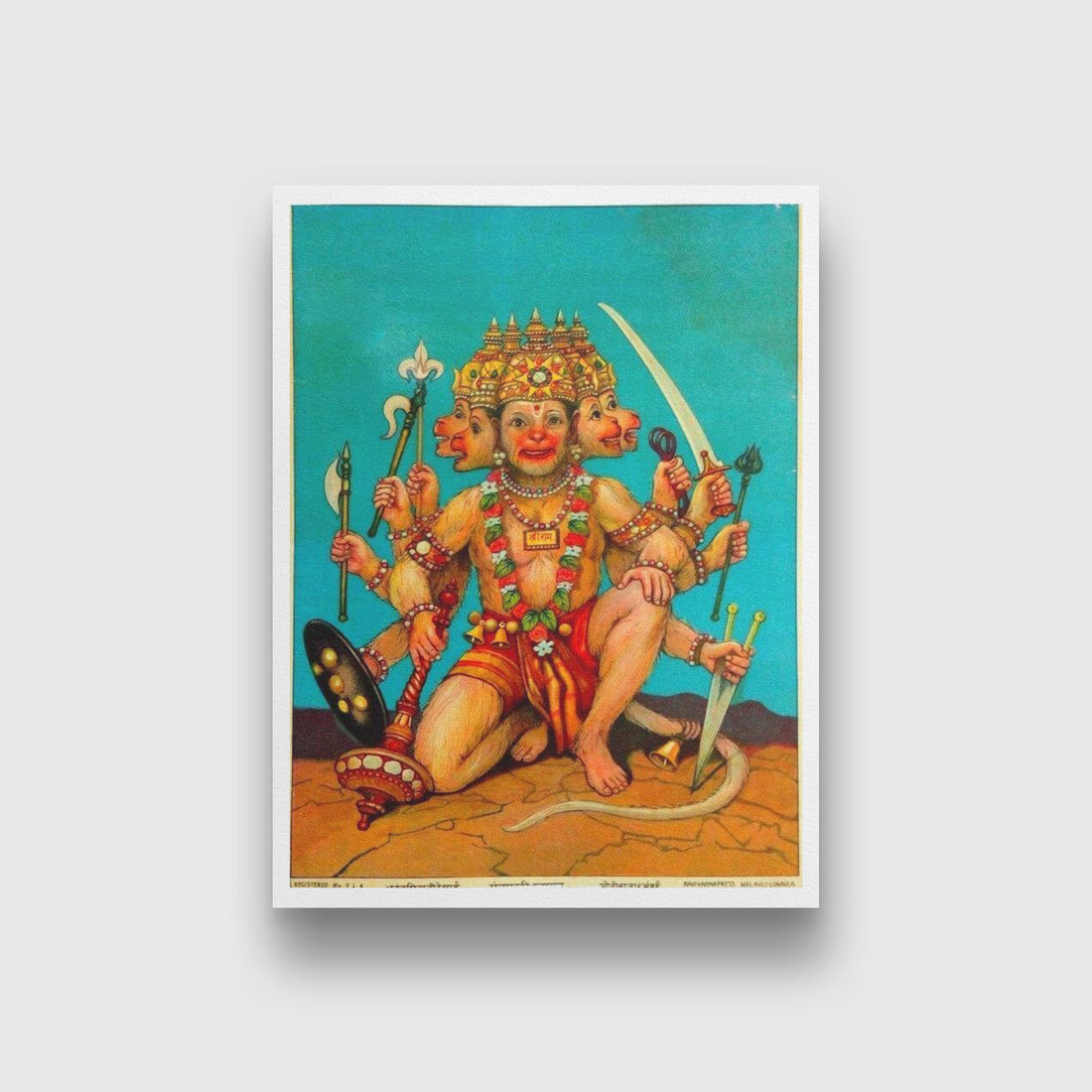 Panchmukhi Hanuman Painting