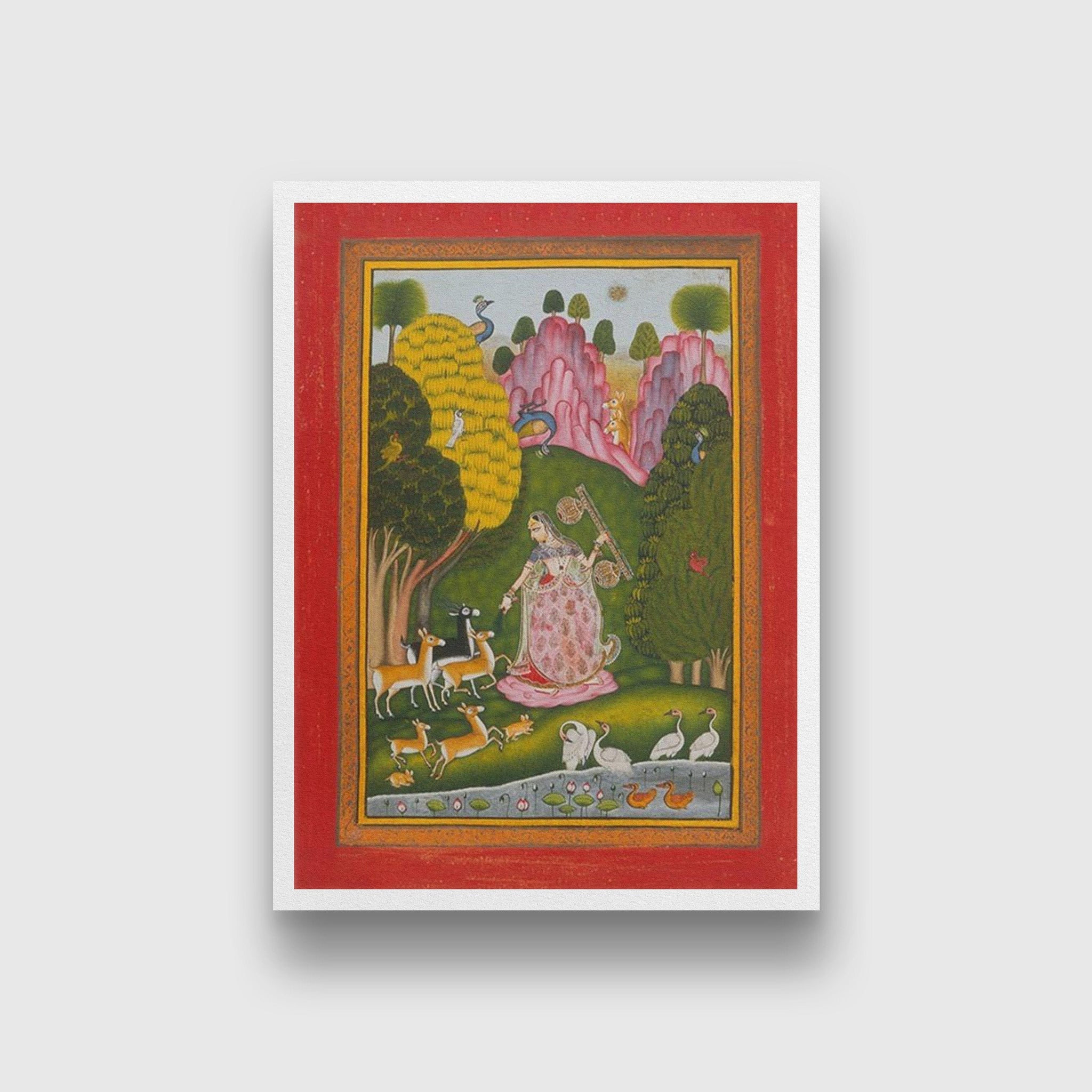 Todi Ragini, from a Ragamala Painting - Meri Deewar - MeriDeewar
