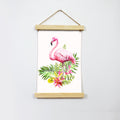 Flamingo 3 Hanging Canvas Painting - Meri Deewar - MeriDeewar