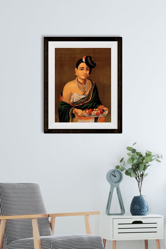 A Nayar lady with distinctive hairstyle Painting-Meri Deewar