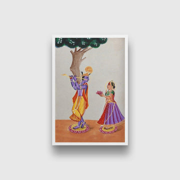 Radha And Krishna Painting - Meri Deewar