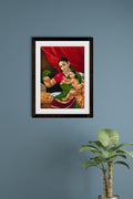 Rama and his mother with a parrot Painting - Meri Deewar - MeriDeewar