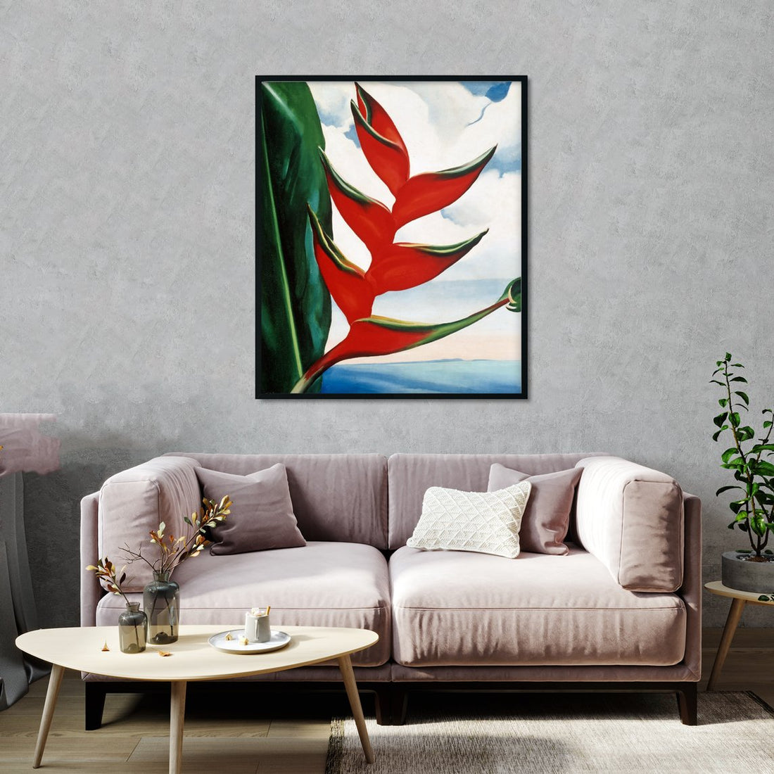 Heliconia Painting - Meri Deewar - MeriDeewar