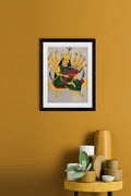 Parvati-enthroned-nursing-Ganesha Painting - Meri Deewar - MeriDeewar