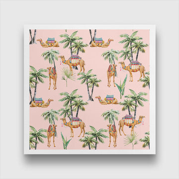 Camel and Palm Painting