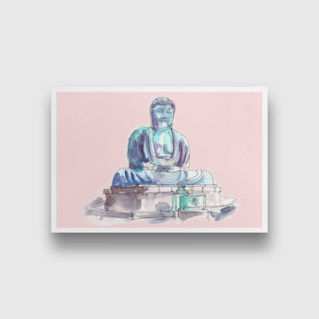 Amida Buddha Illustration Painting-Meri Deewar - MeriDeewar