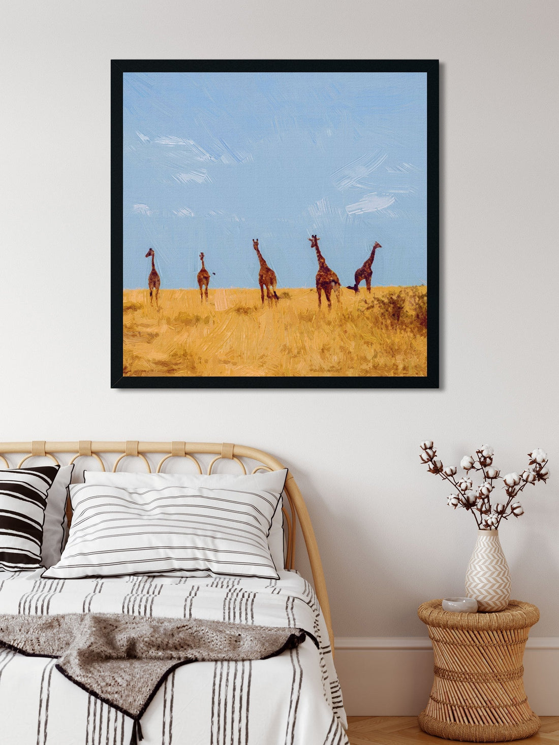 Giraffe Family Painting - Meri Deewar