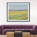 The plain of Gennevilliers yellow fields Painting - Meri Deewar - MeriDeewar